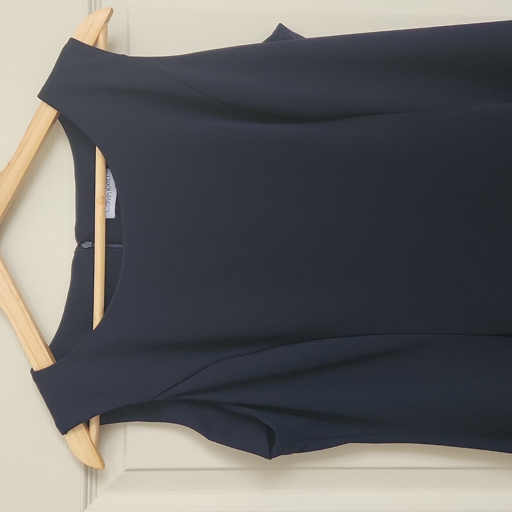 Calvin Klein Navy Blue Dress Size 14 - Picture 2 of 12
